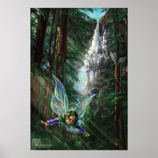 Sprookjes- en Kasteelfantasiekunst Poster (Voorkant)