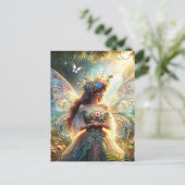 Sprookjes en kattenwandtapijt briefkaart (Staand voorkant)