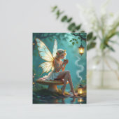 Sprookjes en koffie houden contact briefkaart (Staand voorkant)