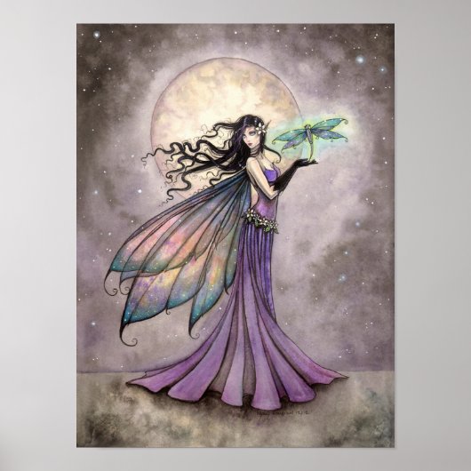 Sprookjes- en Libelfantasiekunst Poster (Voorkant)