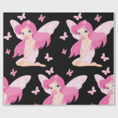 Sprookjes en vlinders cadeaupapier (Vlak)