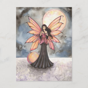 Sprookjes- en Vollemaan Fantasie Kunst Briefkaart