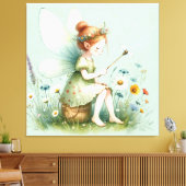 Sprookjes en Wildbloemen Canvas Afdruk (Insitu (Woonkamer))