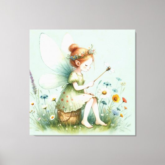 Sprookjes en Wildbloemen Canvas Afdruk (Voorkant)