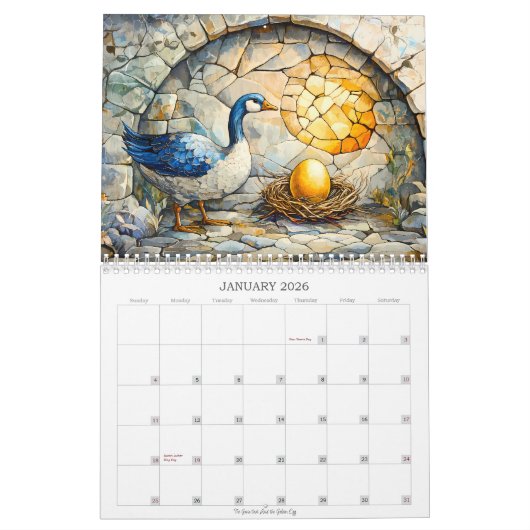 Sprookjes, folklore en fabels 2026 2 pagina's kalender (Jan 2026)