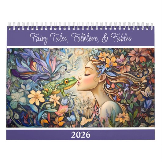 Sprookjes, folklore en fabels 2026 2 pagina's kalender (Hoes)