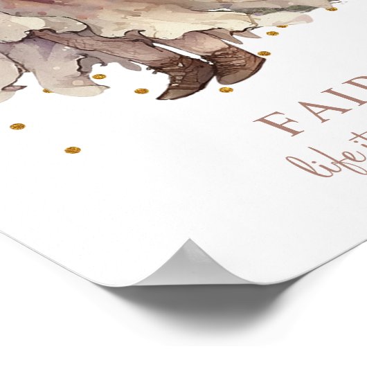 Sprookjes Gezegde Meisjeskamer Poster (Hoek)