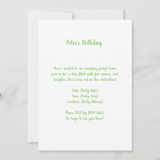 Sprookjes in het maneschijn kaart (Achterkant)