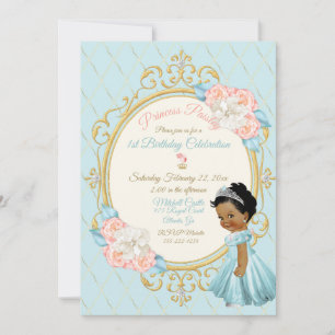 Sprookjes Koninklijke Prinses Roze Aqua Meisje Etn Kaart