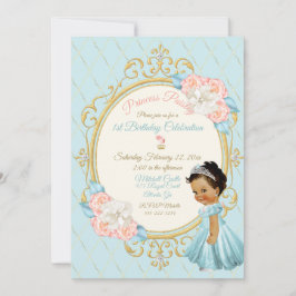 Sprookjes Koninklijke Prinses Roze Aqua Meisje Etn Kaart