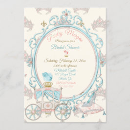 Sprookjes Koninklijke Prinsessen Koets Blush Aqua Kaart