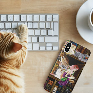 Sprookjes Magische Katten Betoverde Bibliotheek Bo Case-Mate iPhone Case