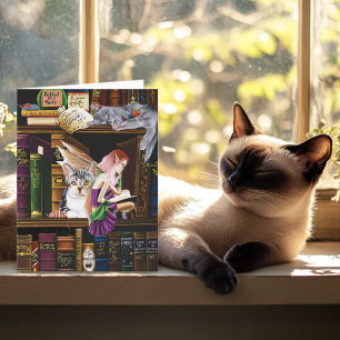 Sprookjes Magische Katten Betoverde Bibliotheek Bo Kaart