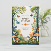 SPROOKJES NATUUR BABYSHOWER 1E VERJAARDAG ELKE GEB KAART (Staand voorkant)