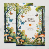 SPROOKJES NATUUR BABYSHOWER 1E VERJAARDAG ELKE GEB KAART (Voorkant / Achterkant)