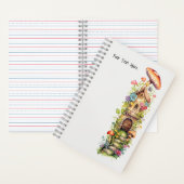 Sprookjes Paddestoel bloemen Notitieboek (Binnen)