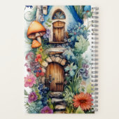Sprookjes Paddestoel bloemen Notitieboek (Achterkant)