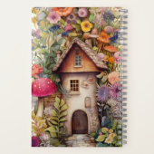 Sprookjes Paddestoel bloemen Notitieboek (Achterkant)