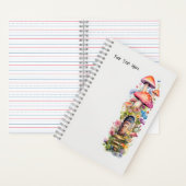 Sprookjes Paddestoel bloemen Notitieboek (Binnen)