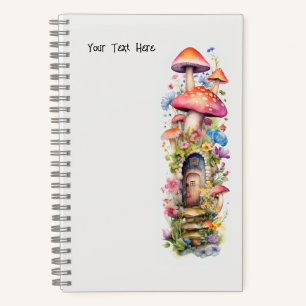 Sprookjes Paddestoel bloemen Notitieboek