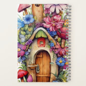 Sprookjes Paddestoel bloemen Notitieboek (Achterkant)