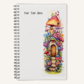 Sprookjes Paddestoel bloemen Notitieboek (Voorkant)
