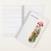 Sprookjes Paddestoel bloemen Notitieboek (Binnen)