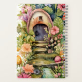 Sprookjes Paddestoel bloemen Notitieboek (Achterkant)