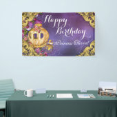 Sprookjes Prinses Koets Prinses Verjaardag Spandoek (Beurs)