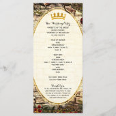 Sprookjes Prinses Vintage Briar Rose Programma Programmakaart (Achterkant)