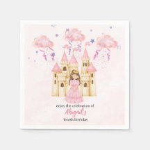 Sprookjes Roze Kasteel Prinses Verjaardag Alle Lee