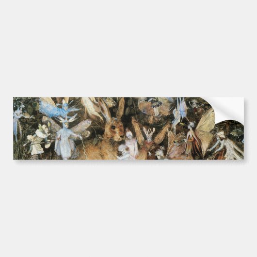 Sprookjes schemering door John Anster Fitzgerald Bumpersticker (Voorkant)