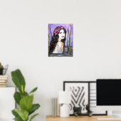 Sprookjes Schilderij Dame van het Meer Poster (Thuiskantoor)