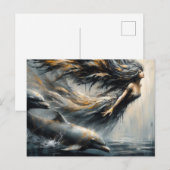 Sprookjes spelen met dolfijnen briefkaart (Voorkant / Achterkant)