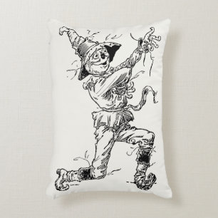 Sprookjes uit de Vintage Wizard of Oz, de Scarecro Accent Kussen