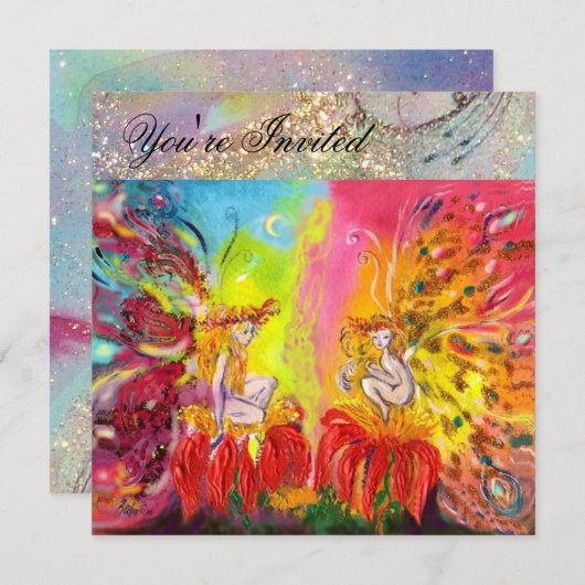 SPROOKJES VAN DE DAGERAAD ,Magisch Goud Glinstert Kaart (Voorkant / Achterkant)