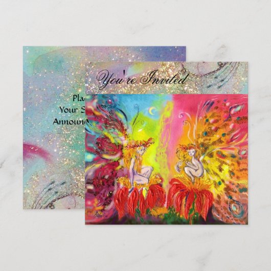 SPROOKJES VAN DE DAGERAAD ,Magische Gouden Glitter Kaart (Voorkant / Achterkant)