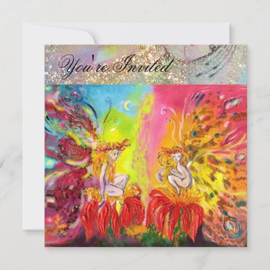 SPROOKJES VAN DE DAGERAAD ,Magische Gouden Glitter Kaart (Voorkant)