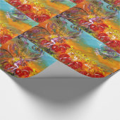 SPROOKJES VAN RODE BLOEMEN Bloemrijke Fantasie Cadeaupapier (Hoek)