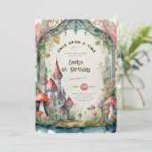 Sprookjes VERJAARDAG of Baby Shower Elke Faitycore Kaart (Staand voorkant)