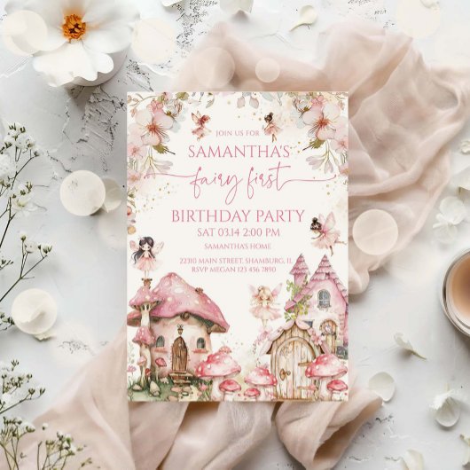 Sprookjes verjaardagsuitnodiging Magische betoverd Kaart