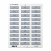 Sprookjes Zilver Glitter Glans Feest Uitnodiging Etiket (Full Sheet)