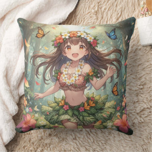 Sprookjesachtig Anime Meisje Kussen