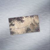  sprookjesachtig betoverd kasteel magnetisch visitekaartje (Voorbeeld)