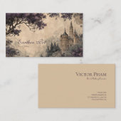  sprookjesachtig betoverd kasteel visitekaartje (Voorkant / Achterkant)