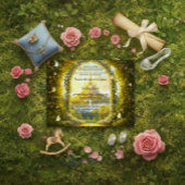 Sprookjesachtig betoverd prinsessenkasteel verhaal kaart