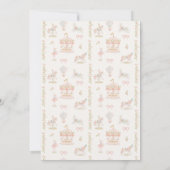Sprookjesachtig Blush Pink Girl Carrousel Verjaard Kaart (Achterkant)