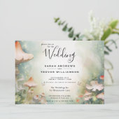 Sprookjesachtig bos fairycore romantiek kaart (Staand voorkant)