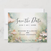 Sprookjesachtig bos fairycore romantiek kaart (Voorkant)