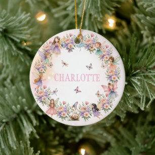 Sprookjesachtig cadeau voor een feeëntuin voor mei keramisch ornament